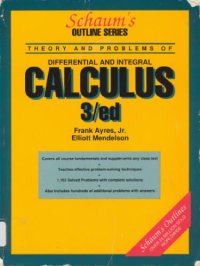 cover of the book Schaum's outline of theory and problems of differential and integral calculus