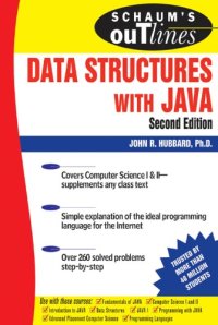 cover of the book Schaum's outline of data structures with Java