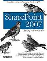 cover of the book Sharepoint 2007 : the definitive guide