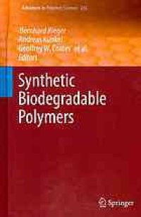 cover of the book Synthetic Biodegradable Polymers