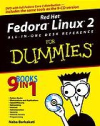 cover of the book Red Hat Linux Fedora X all-in-one desk reference for dummies