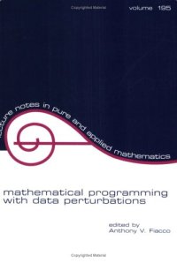 cover of the book Mathematical Programming with Data Perturbations