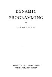 cover of the book Dynamic programming