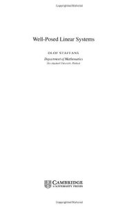 cover of the book Well-posed linear systems