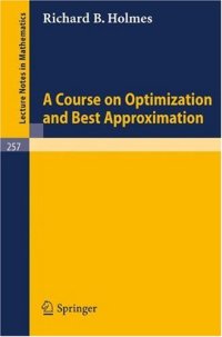 cover of the book A Course on Optimization and Best Approximation