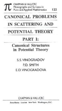 cover of the book Canonical Problems in Scattering and Potential Theory Part I: Canonical problems in scattering and potential theory