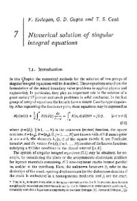 cover of the book The numerical solutions of singular integral equations