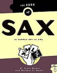 cover of the book The book of SAX : the simple API for XML