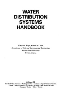 cover of the book Water distribution systems handbook