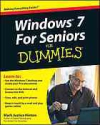 cover of the book Windows 7 for seniors for dummies