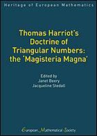 cover of the book Thomas Harriot's doctrine of triangular numbers : the 'Magisteria magna'