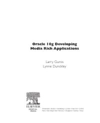 cover of the book Oracle 10g developing media rich applications