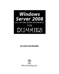 cover of the book Windows server 2008 for dummies