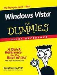 cover of the book Windows Vista for dummies quick reference