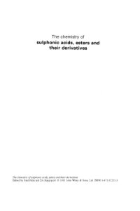 cover of the book The chemistry of sulphonic acids, esters, and their derivatives