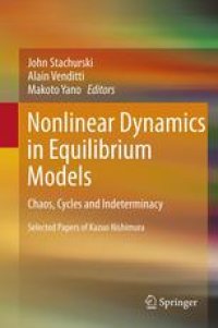 cover of the book Nonlinear Dynamics in Equilibrium Models: Chaos, Cycles and Indeterminacy