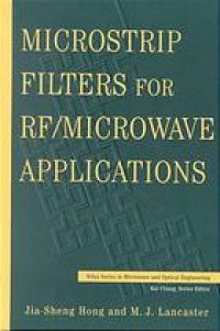 cover of the book Microstrip filters for RF/microwave applications