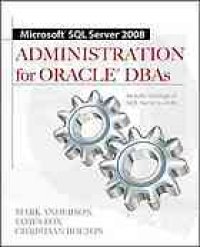 cover of the book Microsoft SQL server 2008 administration for Oracle DBAs