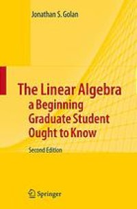 cover of the book The linear algebra a beginning graduate student ought to know