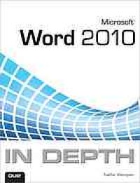 cover of the book Microsoft Word 2010 in depth