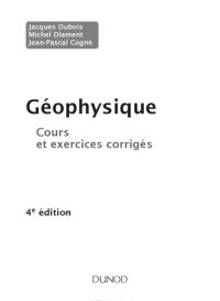 cover of the book Géophysique