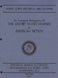 cover of the book An annotated bibliography of the United States Marines in American fiction