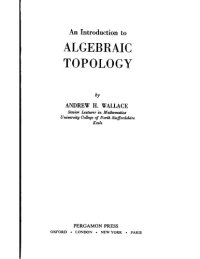 cover of the book An introduction to algebraic topology