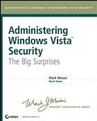 cover of the book Administering Windows Vista security : the big surprises