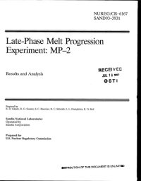 cover of the book Late-phase melt progression experiment, MP-2