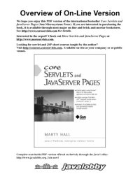 cover of the book Core servlets and JavaServer Pages