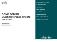 cover of the book CCNP BCMSN Quick Reference Sheets. / Exam 642-812