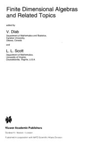 cover of the book Finite dimensional algebras and related topics