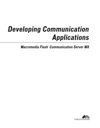 cover of the book Macromedia Flash Communication Server MX