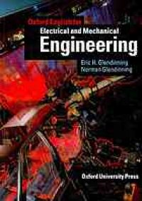 cover of the book Oxford English for electrical and mechanical engineering