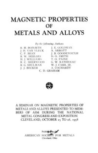 cover of the book Magnetic properties of metals and alloys