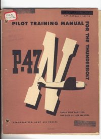 cover of the book Pilot training manual for the Thunderbolt P-47