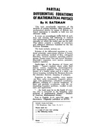 cover of the book Partial differential equations of mathematical physics