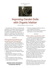 cover of the book Improving garden soils with organic matter