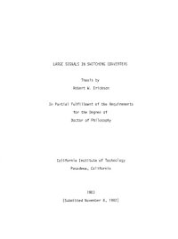 cover of the book Large signals in switching converters