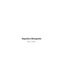 cover of the book The history of Napoleon Bonaparte