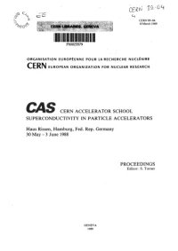 cover of the book CAS, CERN Accelerator School Superconductivity in Particle Accelerators : Haus Rissen, Hamburg, Germany, 17-24 May 1995 : proceedings