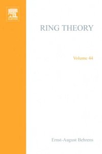 cover of the book Ring theory