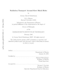 cover of the book Radiation transport around Kerr black holes