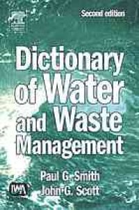 cover of the book Dictionary of water and waste management