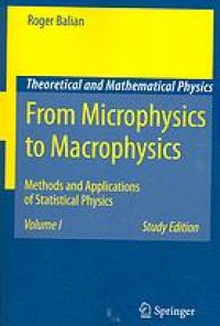 cover of the book From microphysics to macrophysics : methods and applications of statistical physics