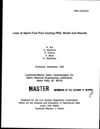 cover of the book Loss of spent fuel pool cooling PRA : Model and results