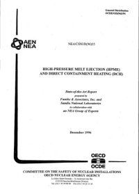 cover of the book High-pressure melt ejection (HPME) and direct containment heating (DCH) : state-of-the-art report