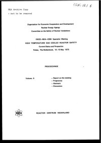 cover of the book High temperature gas-cooled reactor safety studies for the Division of Reactor Safety Research quarterly progress report, April 1-June 30, 1979