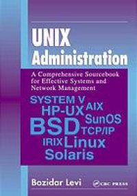 cover of the book UNIX administration : a comprehensive sourcebook for effective systems and network management