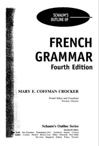 cover of the book Schaum's outline of French grammar